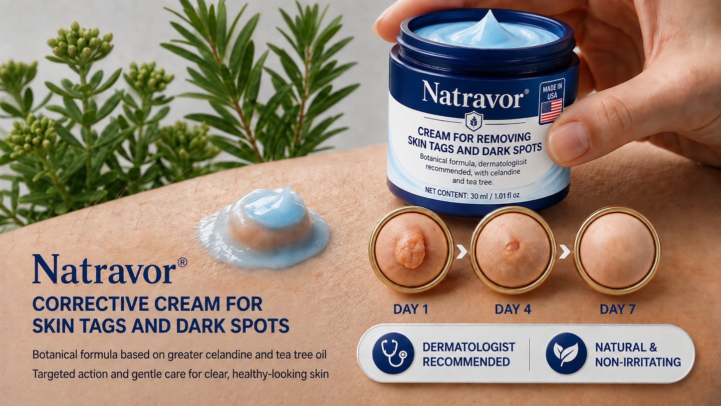 Natravor® 7-𝐃𝐚𝐲 𝐒𝐤𝐢𝐧 𝐓𝐚𝐠 & 𝐒𝐩𝐨𝐭 𝐄𝐫𝐚𝐬𝐞𝐫 𝐂𝐫𝐞𝐚𝐦 (Zero Pain, Zero 𝐒𝐜𝐚𝐫𝐬 Formula) 💎e