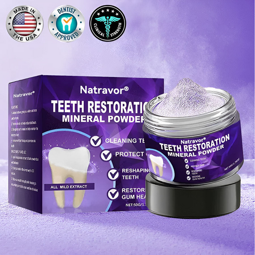 🦷✨𝐍𝐚𝐭𝐫𝐚𝐯𝐨𝐫® Mineral Tooth Repair Powder™ Advanced Enamel Restoration & Gum Care Formula