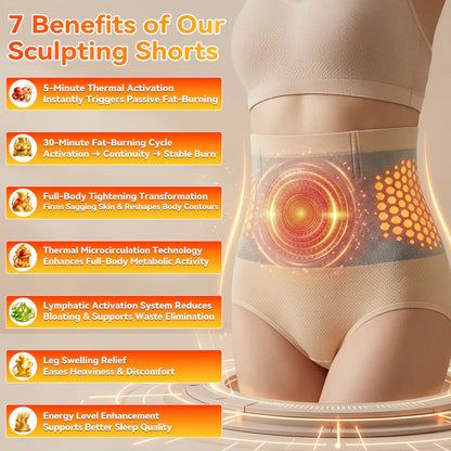 Official Brand Store|2026 Moringa & Berberine 4-in-1 Micro-Particle Shaping & Fat Burning Shorts