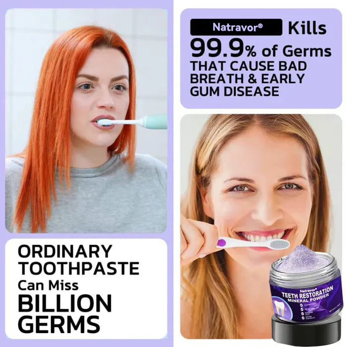 🦷✨𝐍𝐚𝐭𝐫𝐚𝐯𝐨𝐫® Mineral Tooth Repair Powder™ Advanced Enamel Restoration & Gum Care Formula