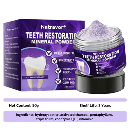 🦷✨𝐍𝐚𝐭𝐫𝐚𝐯𝐨𝐫® Mineral Tooth Repair Powder™ Advanced Enamel Restoration & Gum Care Formula