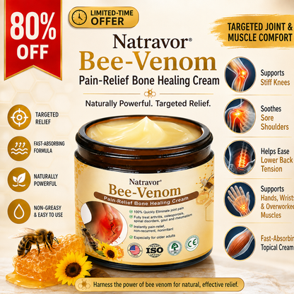 🐝Natravor® 𝐁𝐞𝐞-𝐕𝐞𝐧𝐨𝐦 𝐏𝐚𝐢𝐧-𝐑𝐞𝐥𝐢𝐞𝐟 𝐁𝐨𝐧𝐞 𝐇𝐞𝐚𝐥𝐢𝐧𝐠 𝐂𝐫𝐞𝐚𝐦(𝐒𝐩𝐞𝐜𝐢𝐚𝐥𝐥𝐲 𝐟𝐨𝐫 𝐨𝐥𝐝𝐞𝐫 𝐚𝐝𝐮𝐥𝐭𝐬 & 𝐀𝐀𝐎𝐒 𝐫𝐞𝐜𝐨𝐦𝐦𝐞𝐧𝐝𝐬)