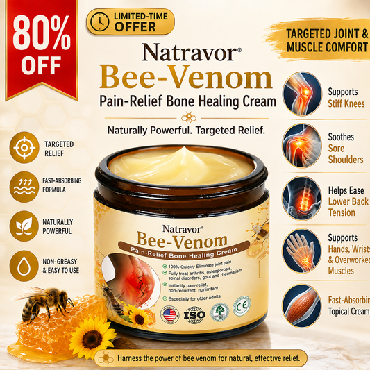 🐝Natravor® 𝐁𝐞𝐞-𝐕𝐞𝐧𝐨𝐦 𝐏𝐚𝐢𝐧-𝐑𝐞𝐥𝐢𝐞𝐟 𝐁𝐨𝐧𝐞 𝐇𝐞𝐚𝐥𝐢𝐧𝐠 𝐂𝐫𝐞𝐚𝐦(𝐒𝐩𝐞𝐜𝐢𝐚𝐥𝐥𝐲 𝐟𝐨𝐫 𝐨𝐥𝐝𝐞𝐫 𝐚𝐝𝐮𝐥𝐭𝐬 & 𝐀𝐀𝐎𝐒 𝐫𝐞𝐜𝐨𝐦𝐦𝐞𝐧𝐝𝐬)